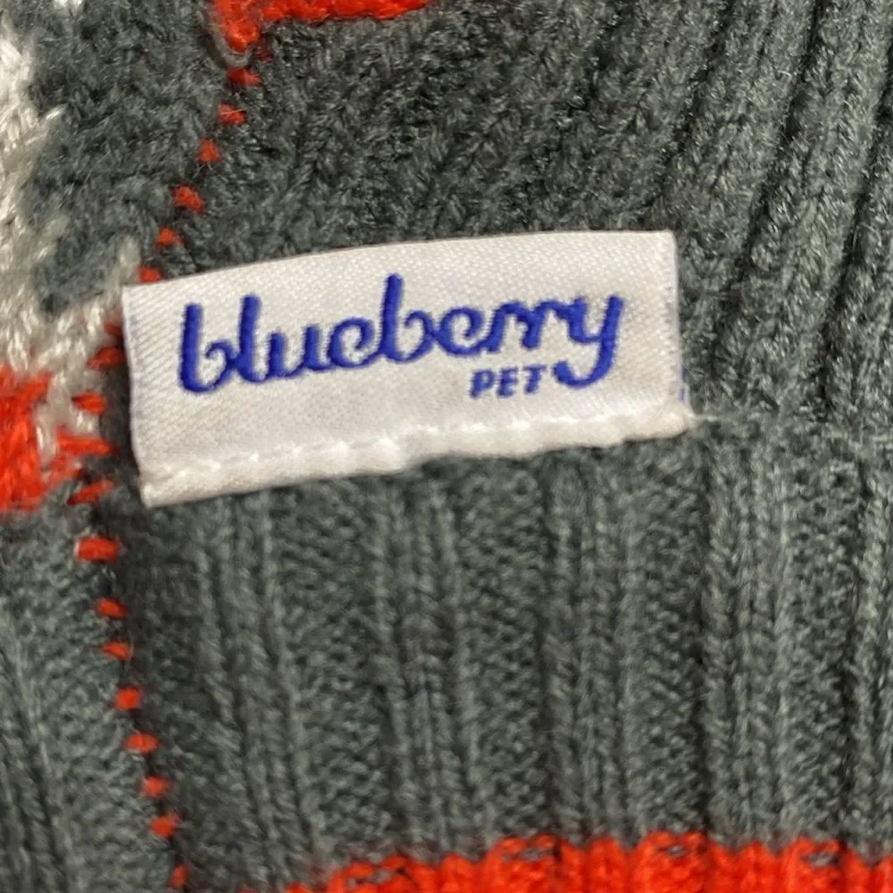 BLUEBERRY Jacquard Knit Dog Sweater